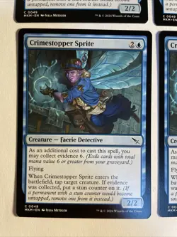 4x Mtg Murders At Karlov Manor Crimestopper Sprite NM/M Magic The Gathering - Image 2