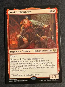 MTG Arni Brokenbrow, NM-Mint, (KHM #120/285) Regular - Image 1