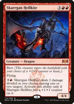 Skarrgan Hellkite 1x FOIL RNA MTG Ravnica Allegiance Mythic MINT red - Image 1