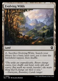 Evolving Wilds - Bloomburrow Commander - MTG - Image 1