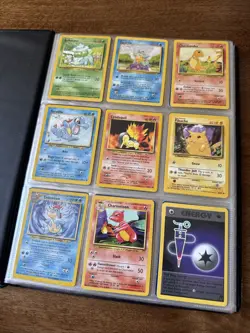 Old Vintage Binder Full of Pokemon Cards With Few Modern - Image 1
