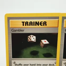 3x Gambler 60/62 1st Edition Fossil 1999 Wizard of the Coast WOTC Pokemon TCG NM - Image 2