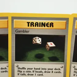 3x Gambler 60/62 1st Edition Fossil 1999 Wizard of the Coast WOTC Pokemon TCG NM - Image 4