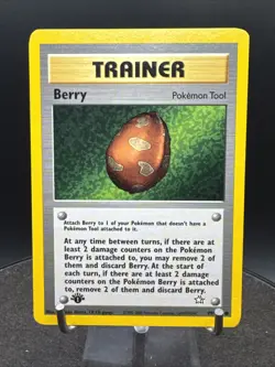 Pokemon WOTC 1st Edition Neo Genesis Berry Trainer 99/111 Non-Holo Common - Image 1