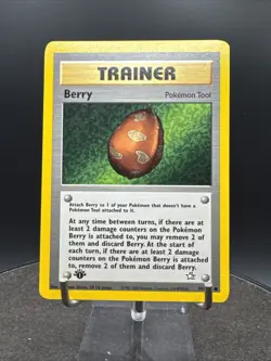Pokemon WOTC 1st Edition Neo Genesis Berry Trainer 99/111 Non-Holo Common - Image 4