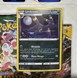 Pokemon EVOLVING SKIES 3 Booster Pack Blister UMBREON SWSH129 Black Star Promo - Image 2