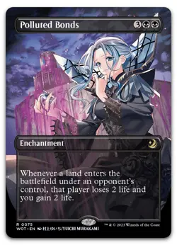 Polluted Bonds (Anime Borderless) #75 (NM) Wilds of Eldraine WOT Magic MTG - Image 1