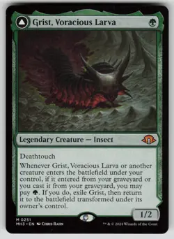 Grist, Voracious Larva Normal M Modern Horizons 3 251 NM - Image 1