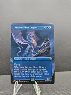 Ancient Silver Dragon (Borderless) Commander Legends: Battle for Baldur's Gate - Image 1