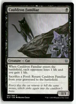 Cauldron Familiar 81 Uncommon Throne of Eldraine Magic: The Gathering LP - Image 1