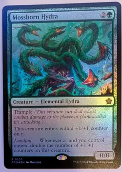 Mossborn Hydra Foundations #107 Foil NM - Image 1