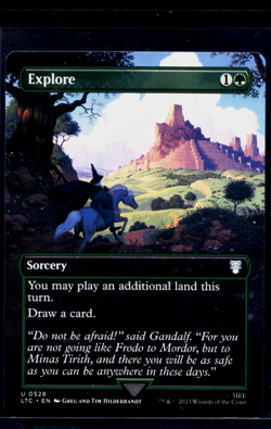 2023 MTG Magic The Gathering LTC LOTR Lord of the Rings Borderless #528 Explore - Image 1