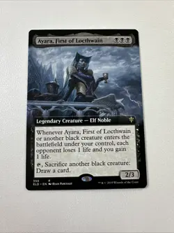Ayara, First of Locthwain (Extended Art) Throne of Eldraine Regular - Image 1