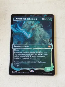 MTG Tarkir Dragonstorm Craterhoof Behemoth Showcase Foil D187 - Image 1