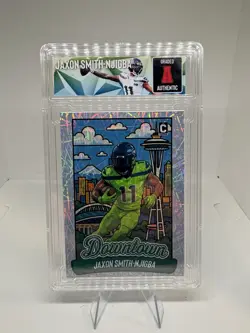Jaxon Smith-Njigba Inspired Custom Art Card Slab - Fan Made “Downtown” Seattle - Image 1