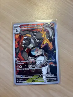 Pokemon TCG Team Rocket's Houndoom Illustration Rare Destined Rivals 191/182 - Image 1