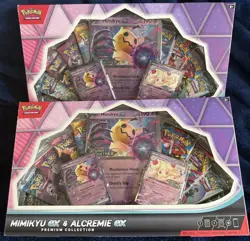 Pokemon Mimikyu Ex And Alcremie Ex Premium Collection Lot 2x (Yes 2 Boxes!!) - Image 2