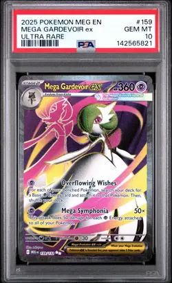 2025 POKEMON MEG EN-MEGA EVOLUTION ULTRA RARE #159 MEGA GARDEVOIR EX PSA 10 - Image 1