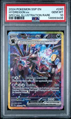 2024 POKEMON SSP EN-SURGING SPARKS SPECIAL ILLUSTRATION RARE HYDREIGON EX PSA 10 - Image 1