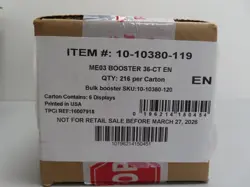 2026 Pokemon Mega Evolution Perfect Order ME03 Sealed Booster Box Case (b) - Image 1