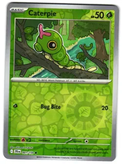Caterpie 001/159 Reverse Holo SV09: Journey Together Pokemon TCG - Image 1