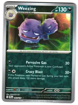 Weezing 092/159 Reverse Holo SV09: Journey Together Pokemon TCG - Image 1