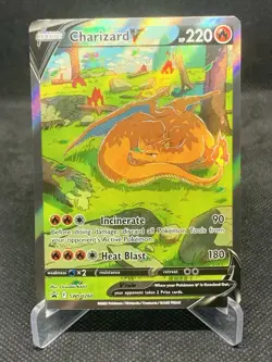 2019 POKEMON SWORD & SHIELD BLACK STAR PROMOS #SWSH260 CHARIZARD V - Image 1