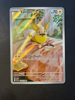 2025 Pokemon Phantasmal Flames Yamper 99 /94 full art Illustration rare holo 01 - Image 1
