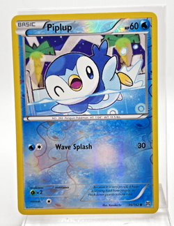Piplup 36/162 Reverse Holo Pokemon Card Breakthrough 2015 LP - Image 1