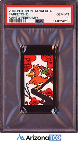 Pokemon 2013 Farfetch'd Kanto-February Pokemon Hanafuda GEM MINT PSA 10 - Image 1