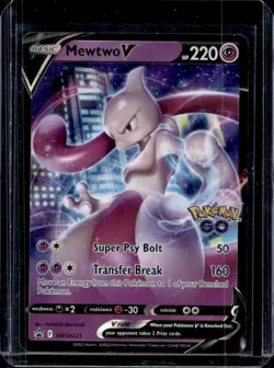 2022 Pokemon SWSH Black Star Promos Mewtwo V #SWSH223 - Image 1