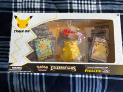Pokemon TCG: Celebrations Premium Figure Collection Pikachu VMAX Box New Sealed 820650809408 - Image 1