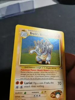 Brock’s Rhydon 2/132 Pokemon Card Holo Rare Gym Heroes 2000 - Lightly Played - Image 3