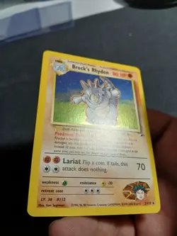 Brock’s Rhydon 2/132 Pokemon Card Holo Rare Gym Heroes 2000 - Lightly Played - Image 4