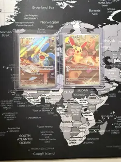 NM 2 card Plusle 065/062 Minun 066/062 AR Raging Surf HOLO Pokemon Card - Image 1