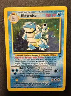 Blastoise 2/130 Base Set 2 Holo Pokemon TCG - Image 1