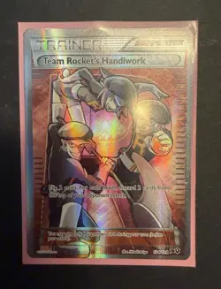 Pokemon TCG Team Rocket's Handiwork Full Art Ultra Rare Holo 124/124 NM/LP - Image 1