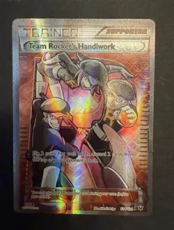Pokemon TCG Team Rocket's Handiwork Full Art Ultra Rare Holo 124/124 NM/LP - Image 2