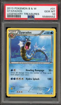 Pokemon Gyarados Legendary Treasures Rare #31 PSA 10 Gem Mint - Image 1