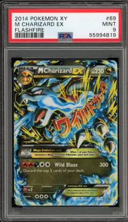 Pokemon M Charizard EX XY Flashfire Holo Rare #69 PSA 9 Mint - Image 1