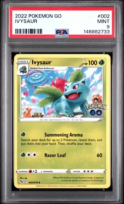 2022 POKEMON GO #002 IVYSAUR PSA 9 - Image 1