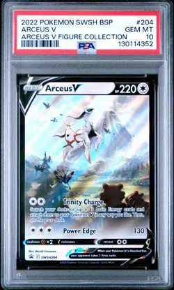 2022 POKEMON SWSH BLACK STAR PROMO ARCEUS V FIGURE COLLECTION ARCEUS V PSA 10 - Image 1
