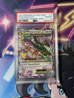 M Rayquaza EX 76/108 Celebrations 25th Anniversary Pokemon Roaring PSA 10 #76 - Image 2