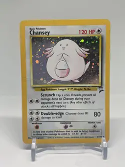 Pokemon TCG Chansey Base Set 2 Holo Unlimited Rare Card 3/130 DMG - Image 1