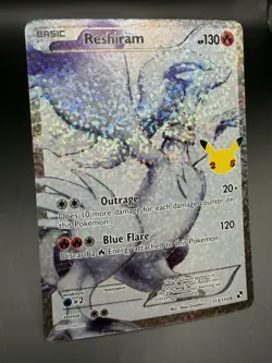 Reshiram 113/114 Celebrations Holo Rare Pokemon Card Classic Collection 25th NM - Image 1