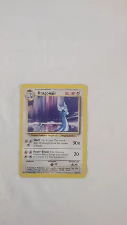 Pokemon 1999-2000 TCG Base Set. Dragonair non holo card. Stage 1. 80 HP. - Image 1