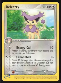 Pokemon TCG EX Battle Stadium #29 Delcatty LP - Image 1