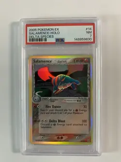 Pokemon TCG Salamence 14/113 EX Delta Species 2005 Reverse Holo Rare DMG - Image 1
