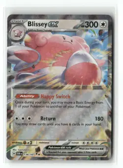 Blissey ex 134/167 Double Rare Twilight Masquerade Pokemon Holo Near Mint - Image 1
