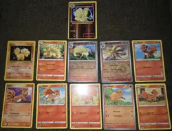 9 Vulpix & Ninetails Pokemon Cards. Gen 1 Vulpix 68/102 LP - Image 1